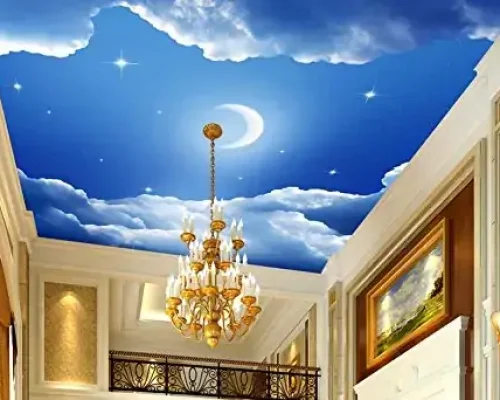 custom-3d-ceiling-murals-moon-and-stars-664236c37a048